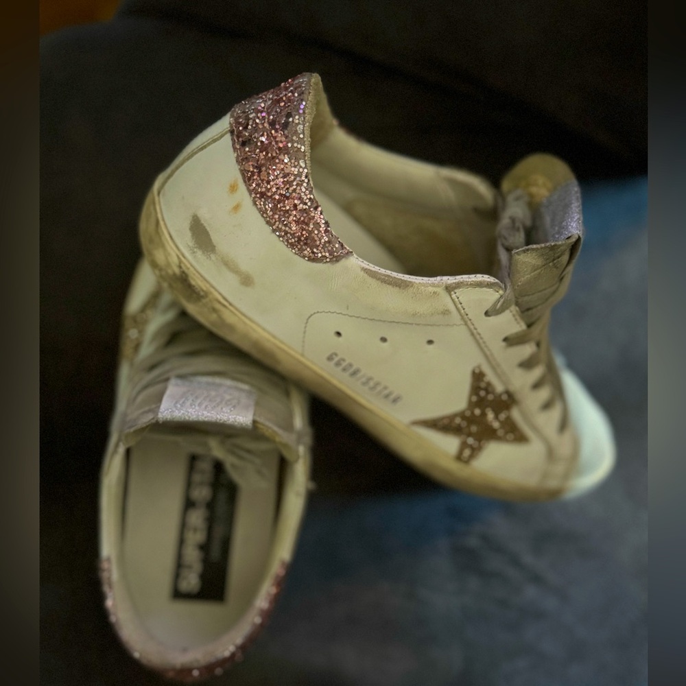 Golden Goose Super-Star Sneakers, Sz 38